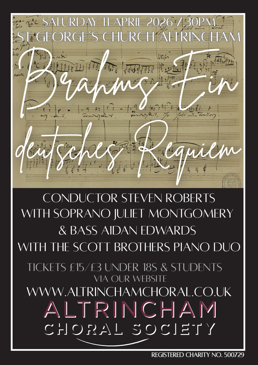 Brahms Requiem concert poster 110426